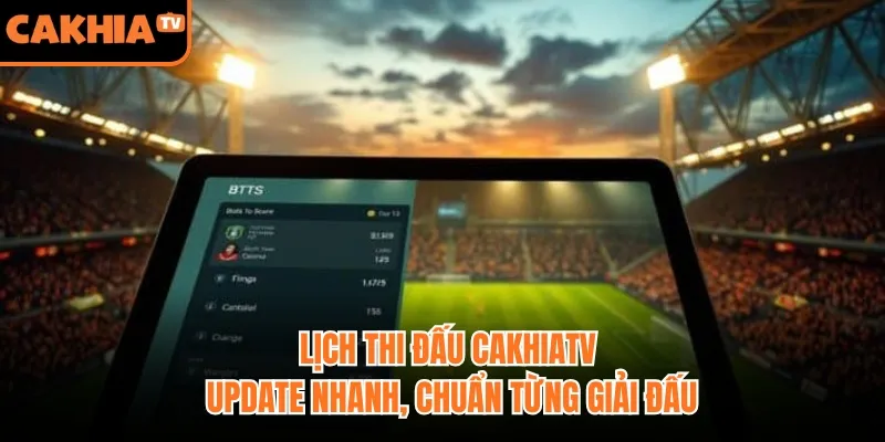 Lịch Thi Đấu Cakhiatv – Update Nhanh, Chuẩn Từng Giải Đấu